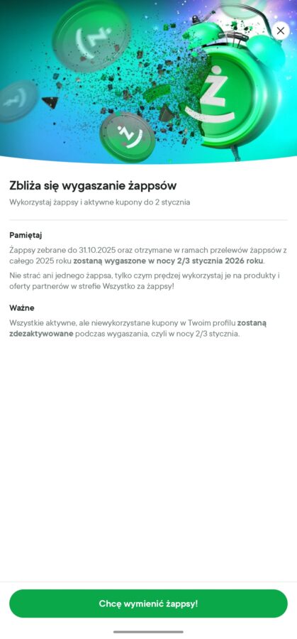 Wygaszanie żappsów, aplikacja Żappka, Żabka