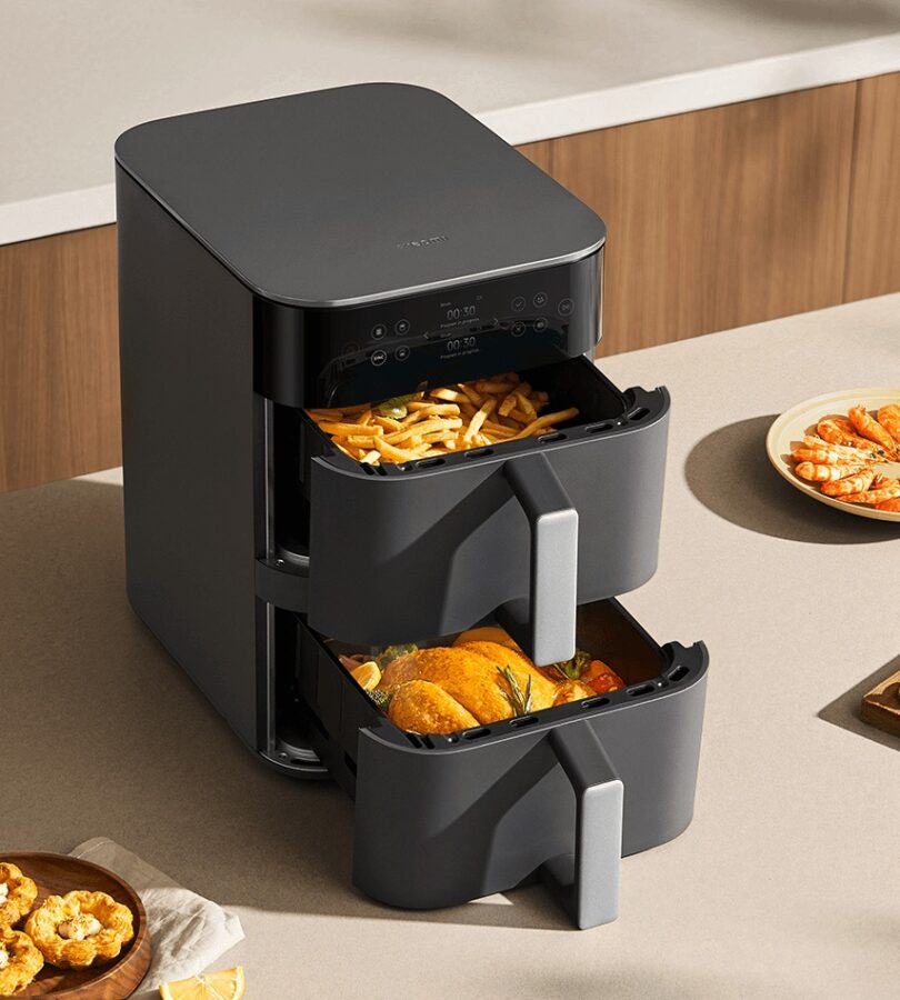 frytkownica beztłuszczowa xiaomi smart double stack air fryer 12l