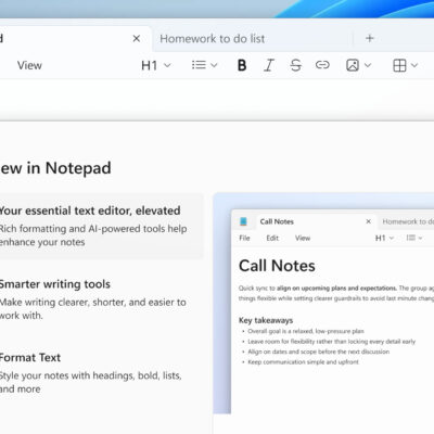 Nowości w Notatniku