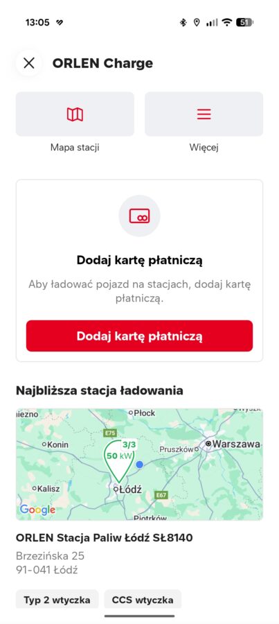 Orlen Vitay z modułem Orlen Charge