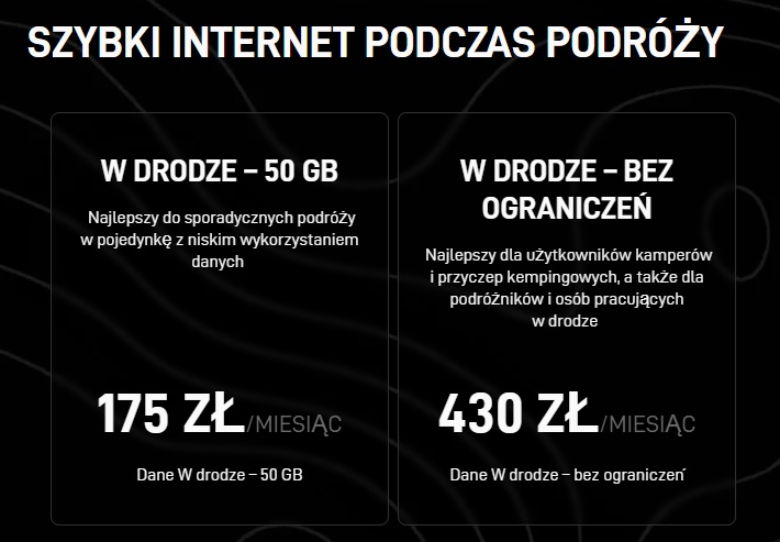 stara oferta internetu starlink w drodze do początku stycznia 2026 roku