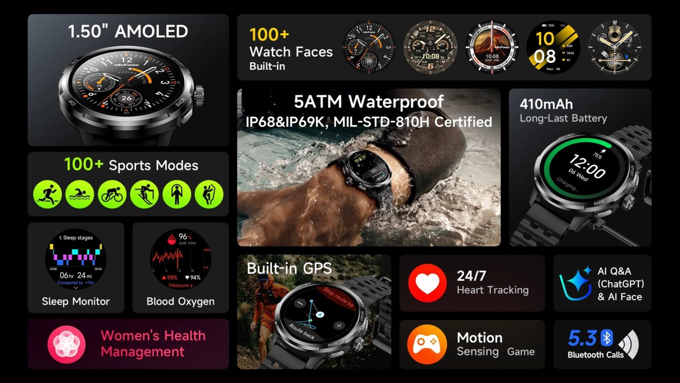 ulefone armor watch pro smartwatch