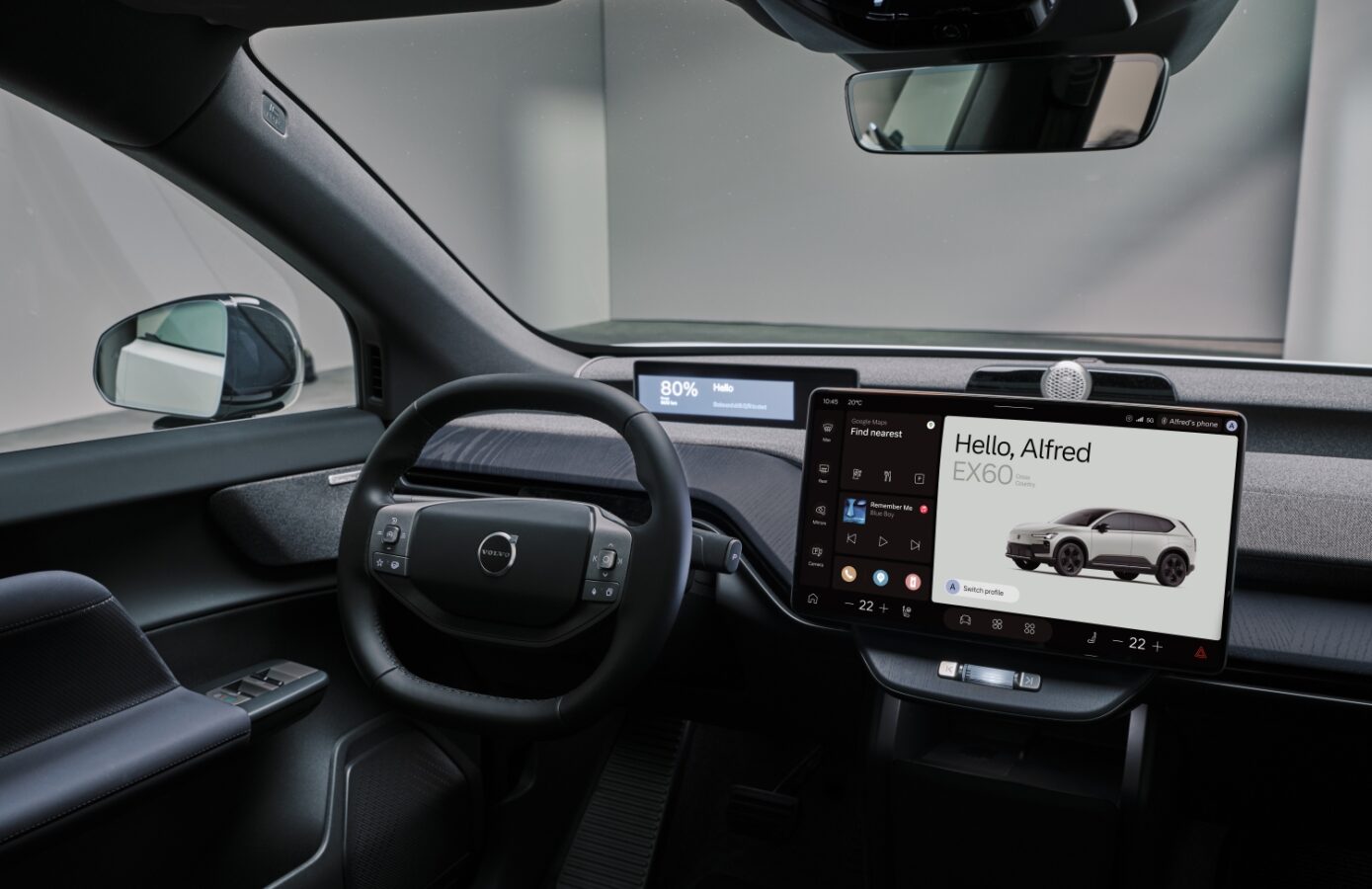 Volvo EX60 wnętrze