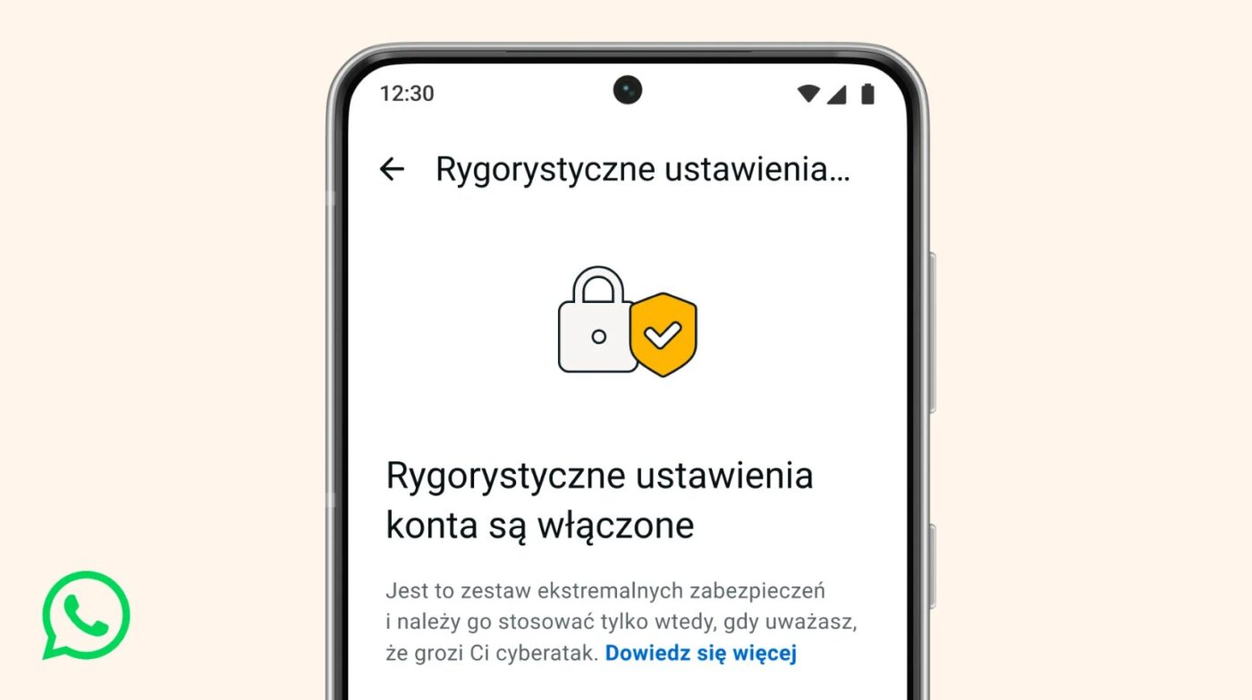Rygorystyczne ustawienia konta w WhatsApp