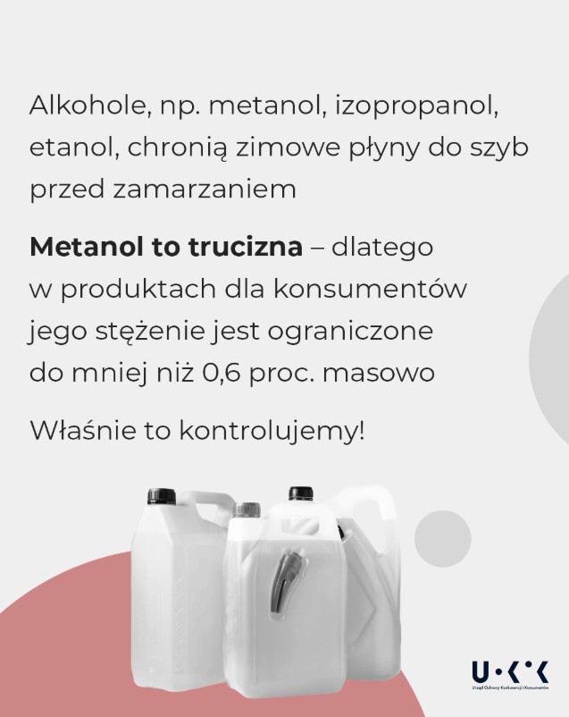 Metanol, trucizna, uokik sprawdza produkty do aut, zimowe płyny do szyb