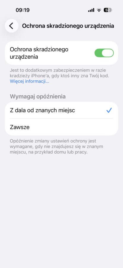 apple iphone ustawienia ochrona skradzionego urządzenia źródło tabletowo.pl 