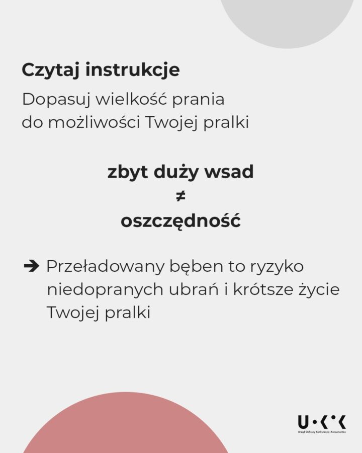 porady dotyczące prania od uokik