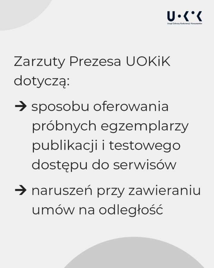 uokik postawił zarzuty wydawnictwu wiedza i praktyka