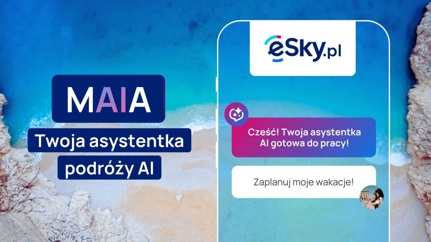 Asystenta AI MAIA, aplikacja eSky, planowanie podróży