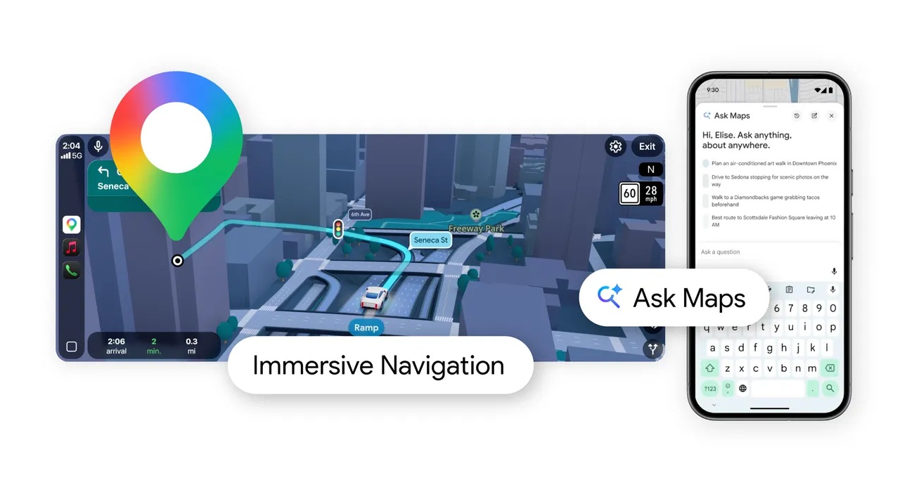 mapy google maps immersive navigation ask maps