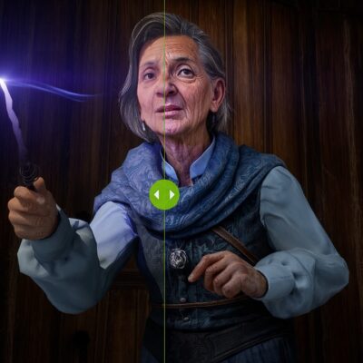 nvidia dlss 5 hogwarts legacy porównanie