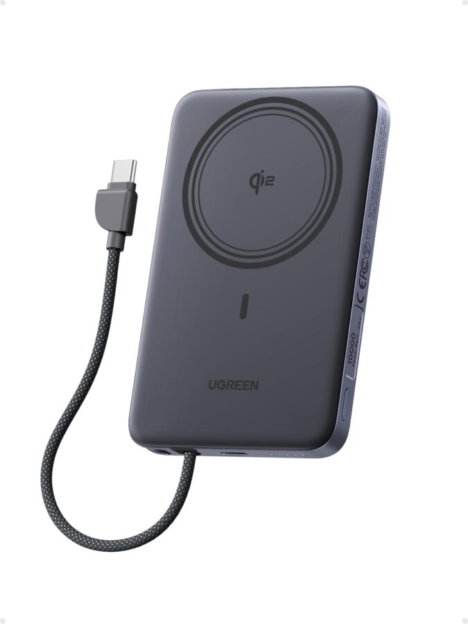 powerbank ugreen magflow air qi2 15 w ultra slim