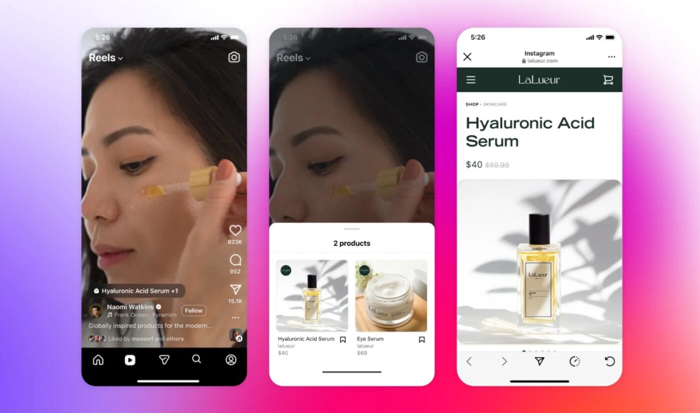 Rolki na Facebooku i Instagramie, link, reklama, odnośnik