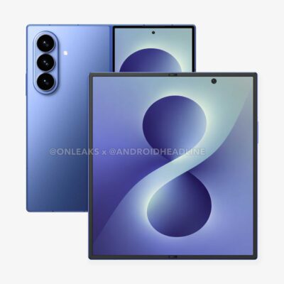 składany smartfon samsung galaxy z fold 8 foldable smartphone render