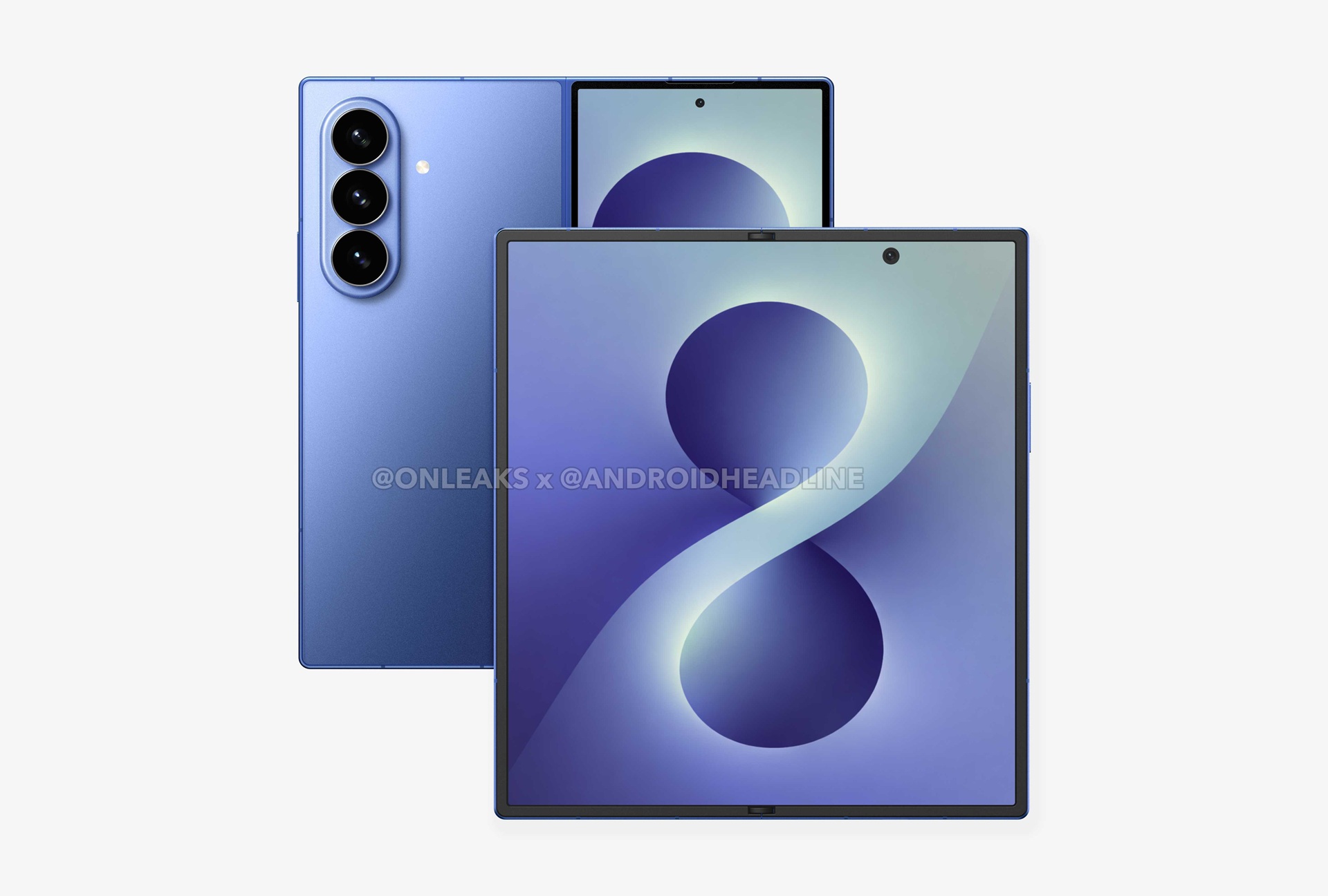 składany smartfon samsung galaxy z fold 8 foldable smartphone render