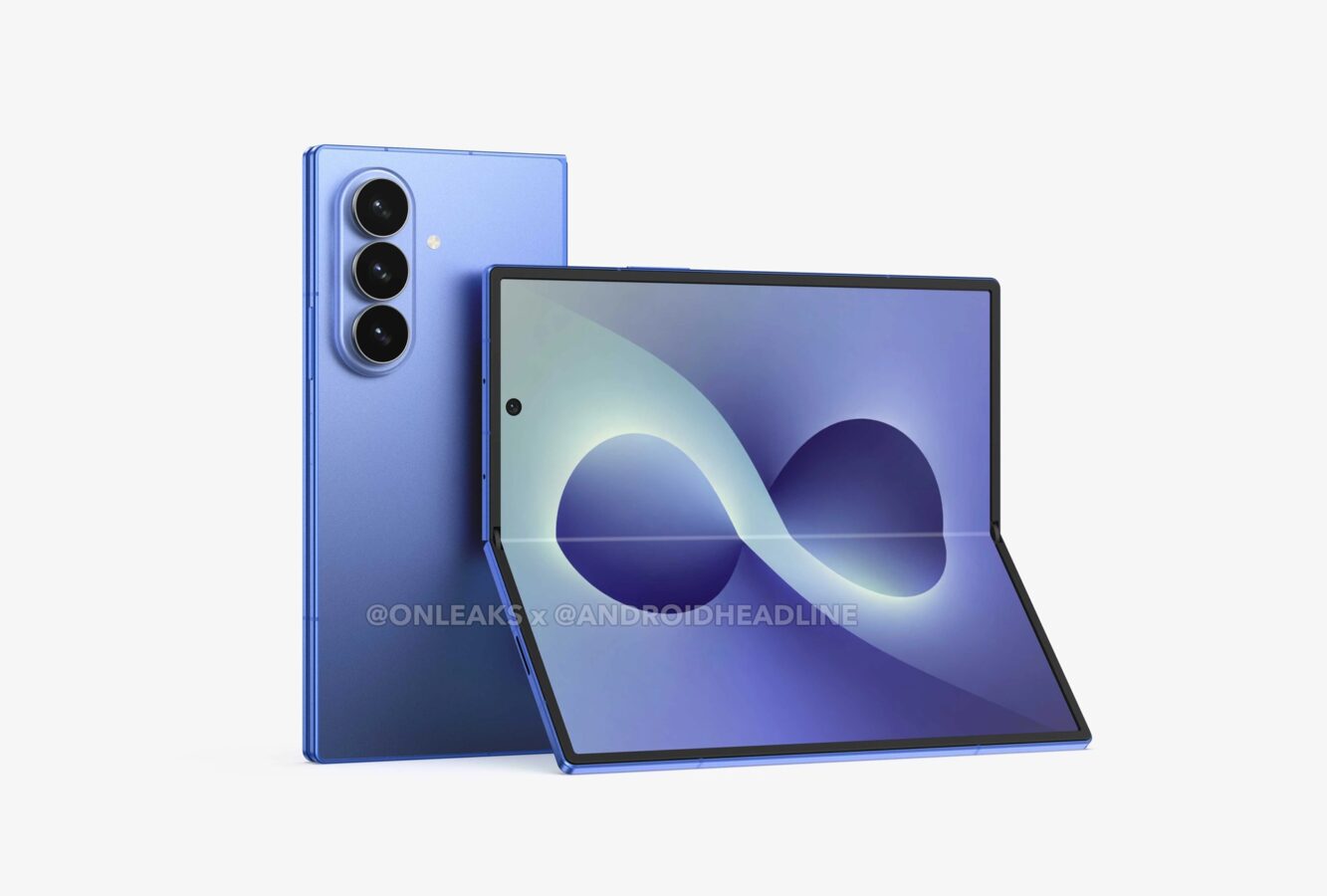 składany smartfon samsung galaxy z fold 8 foldable smartphone render