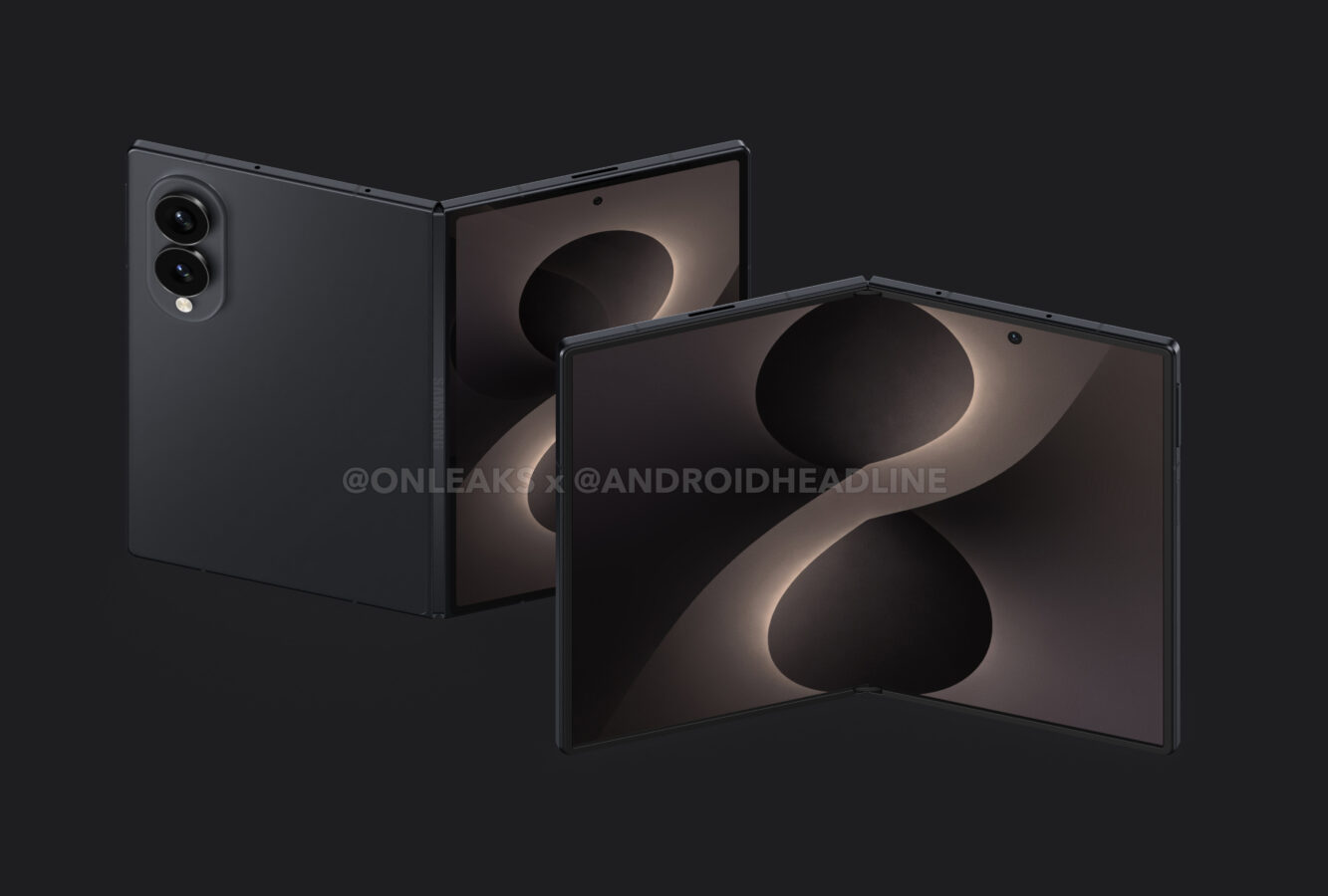 składany smartfon samsung galaxy z fold 8 wide foldable smartphone render