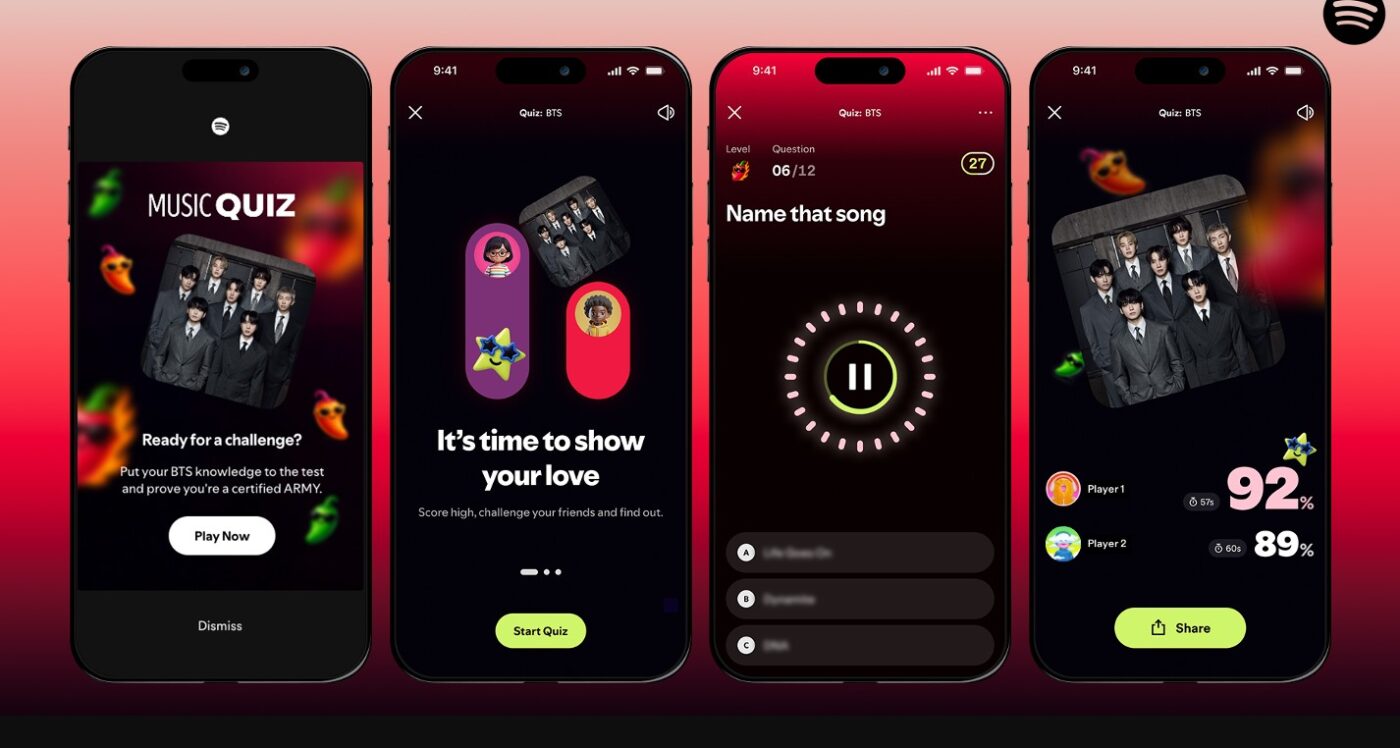 Quiz muzyczny w Spotify