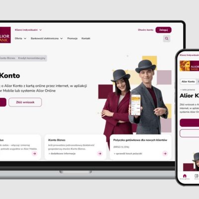 Bankowość elektroniczna, aplikacja, serwis internetowy, Alior Bank, strony logowania