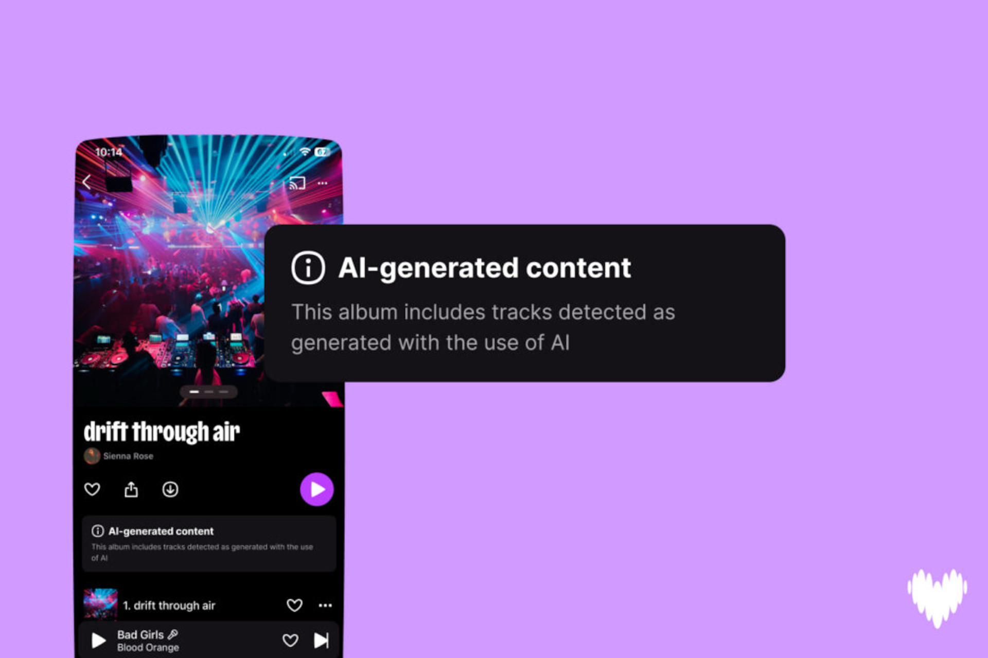 Detekcja AI w aplikacji Deezer
