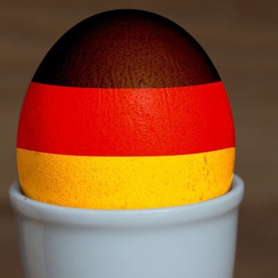 jajko z flaga niemiecką