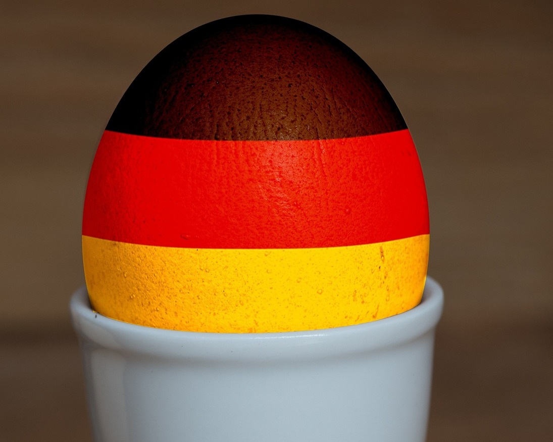 jajko z flaga niemiecką