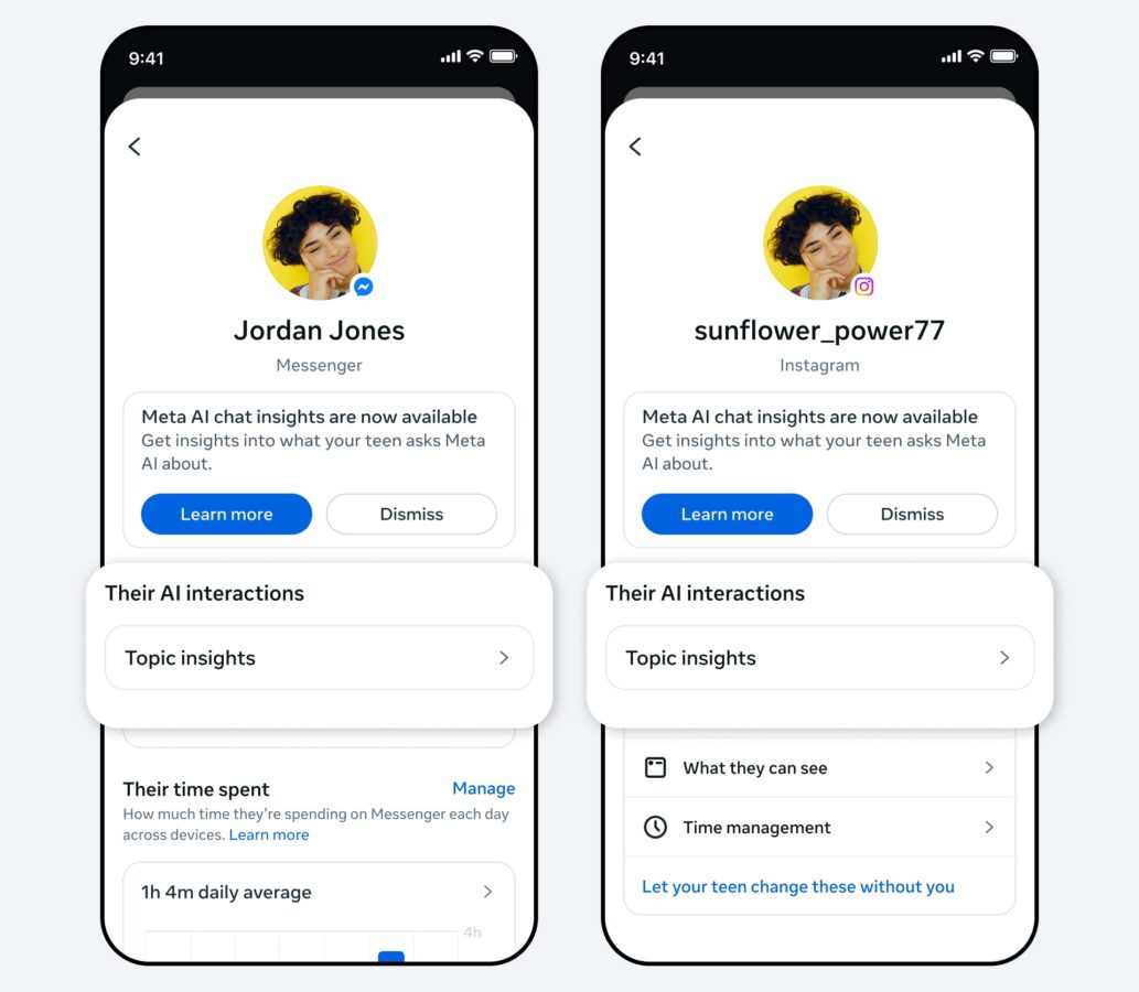 Meta AI nowe funkcje dla rodziców