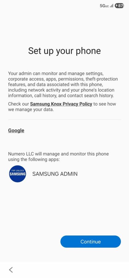 problem ze smartfonem samsung galaxy s22 ultra przejęcie przez numero llc