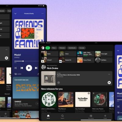 Aplikacja Spotify na tablety