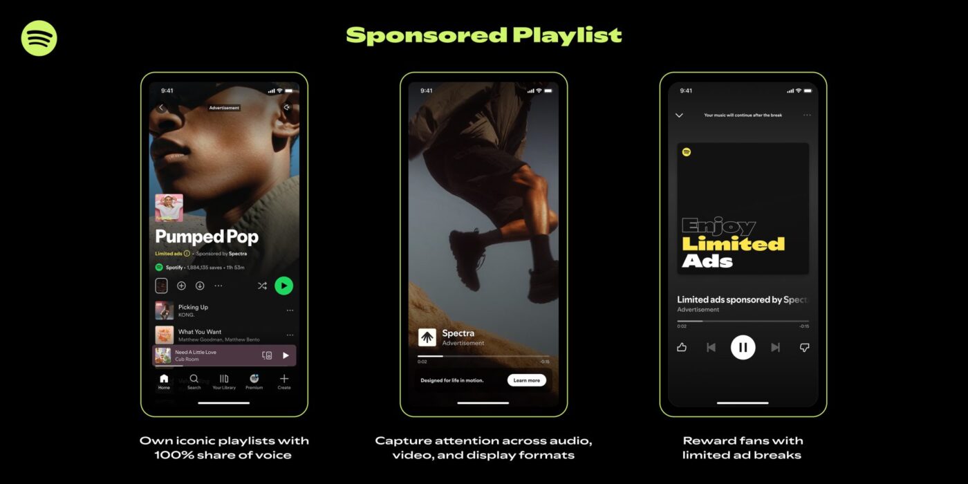 Sponsorowane playlisty w Spotify