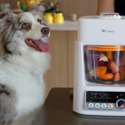 Pies, Tuanty Pet Food Maker, urządzenie do przygotowywania posiłków dla psa, kota, pupila