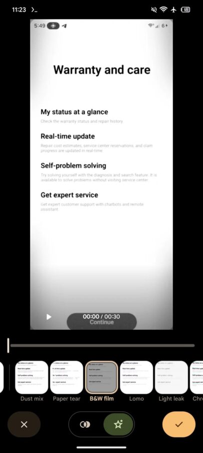 Zdjęcia Google narzędzie efekty