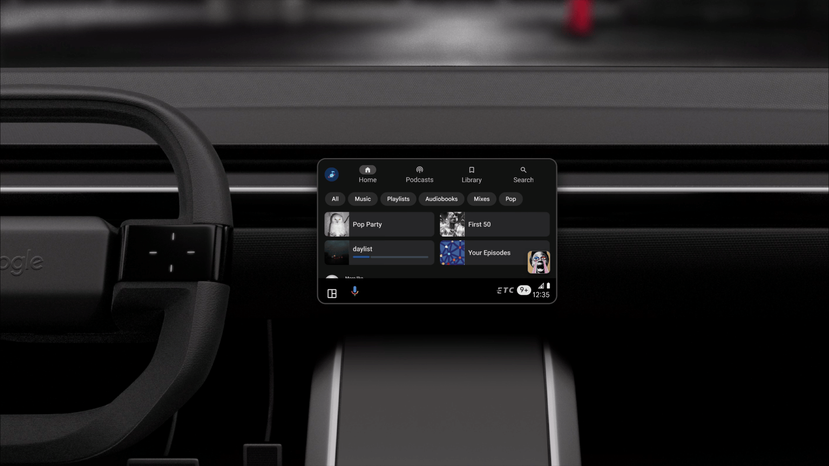 Android Auto aplikacje muzyczne nowy wygląd