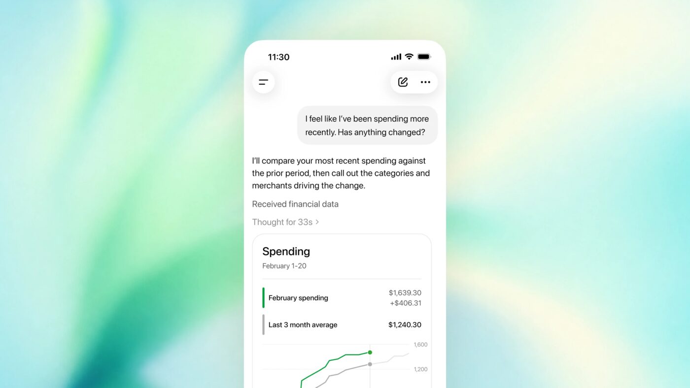 ChatGPT nowa funkcja finanse konto bankowe