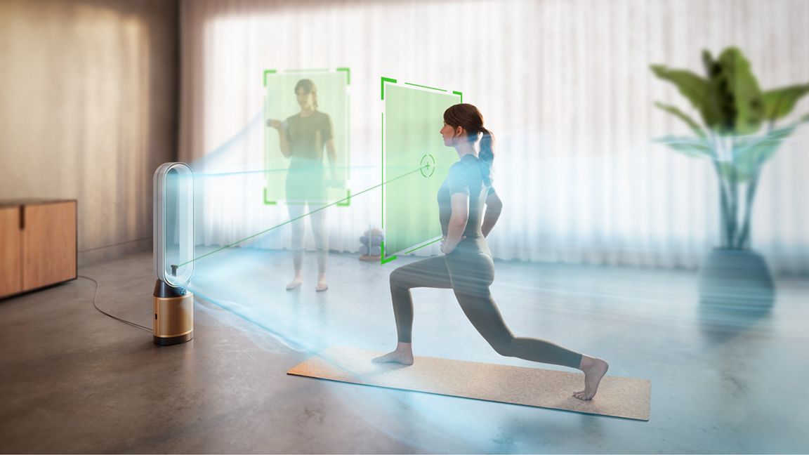 Oczyszczacz powietrza z wentylatorem, chłodzeniem i kamerą Dyson Find+Follow Purifier Cool