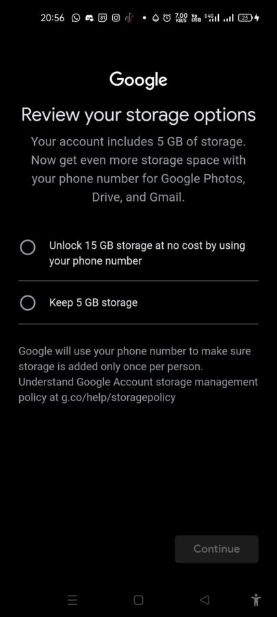 Gmail nowy limit miejsca testy