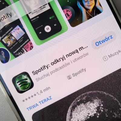 tymczasowa ikona spotify inspirowana kulą disco fot. grzegorz dąbek z tabletowo.pl