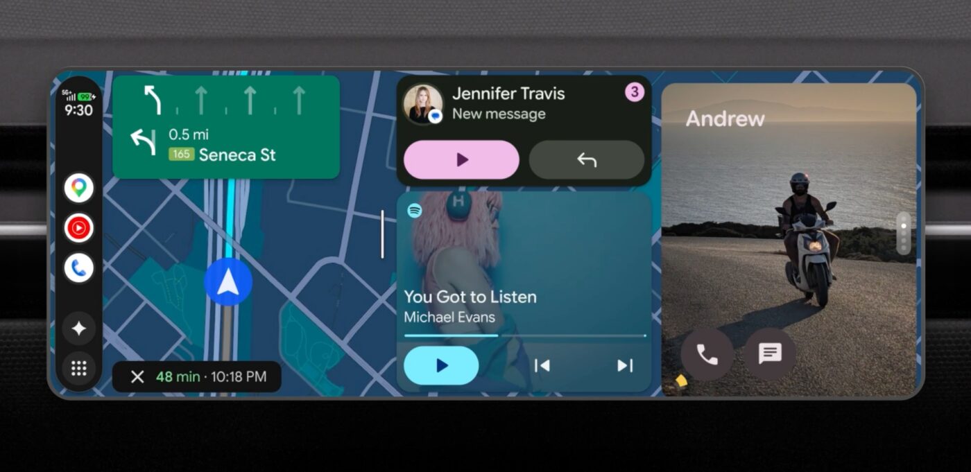 Nowy Android Auto widżety