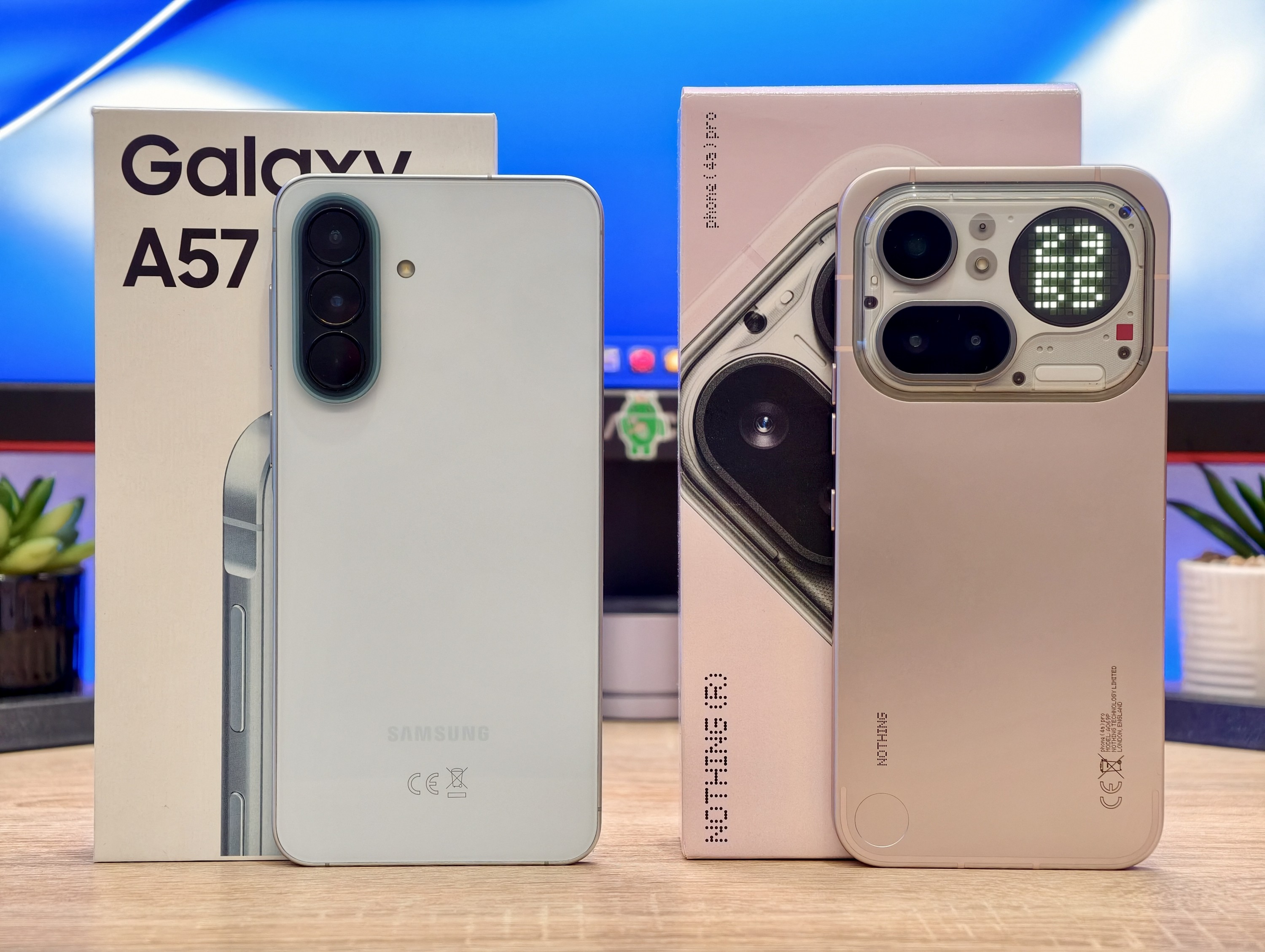 Samsung Galaxy A57 Nothing Phone 4a Pro