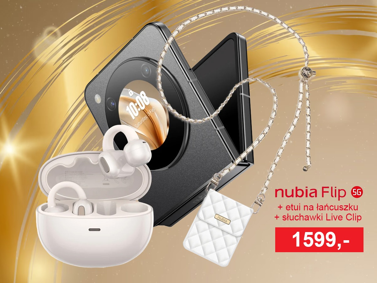składany smartfon nubia flip 5g za 1599 złotych