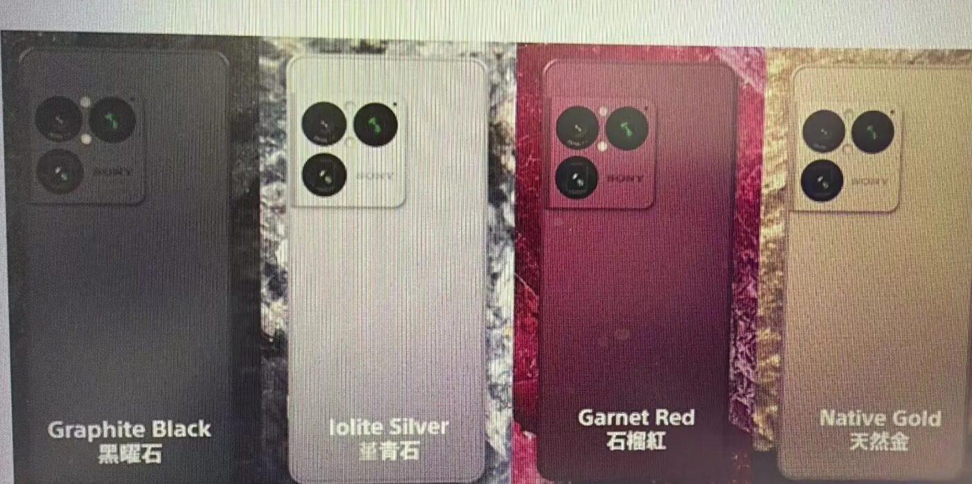 smartfon sony xperia 1 viii będzie dostępny w czterech wersjach kolorystycznych: czarnej, białej/srebrnej, czerwonej i złotej