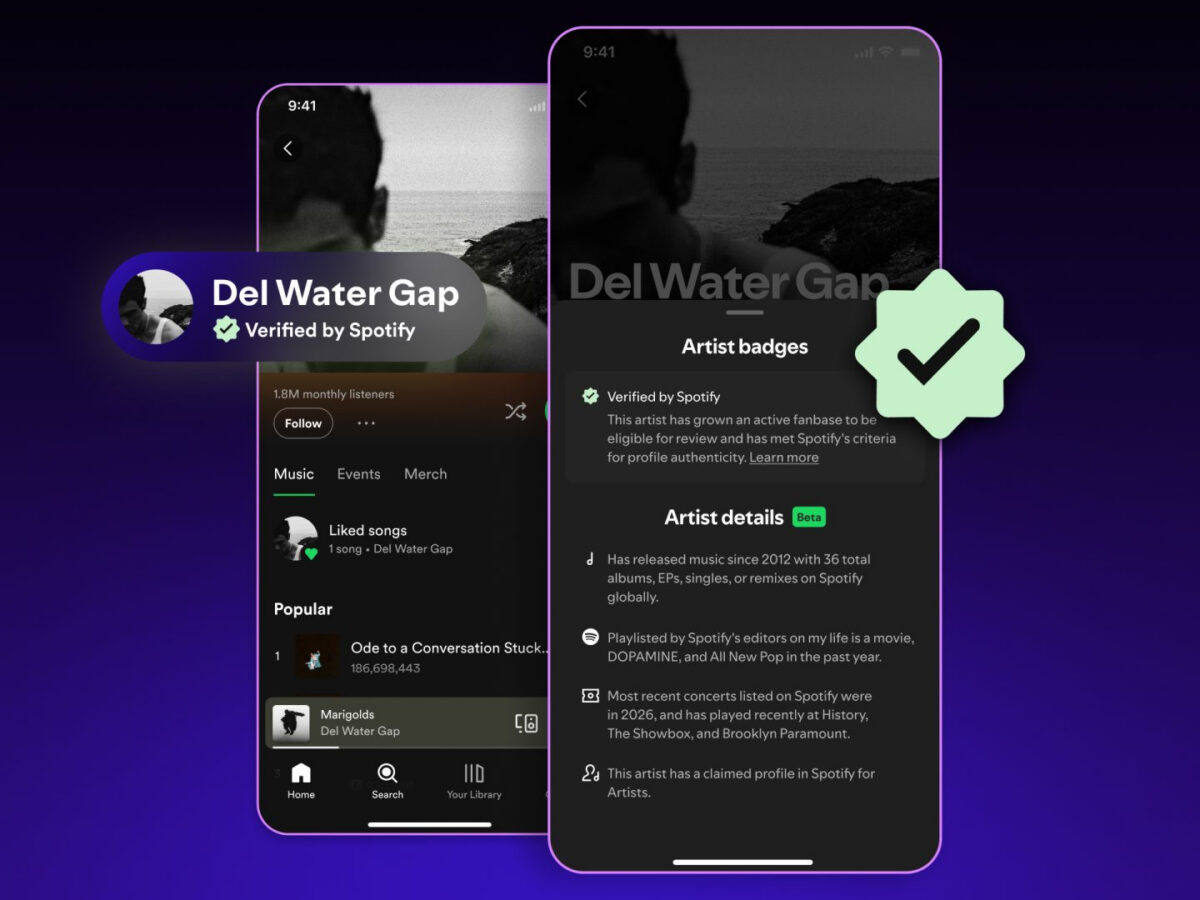 Oznaczenie artysty zweryfikowanego przez Spotify