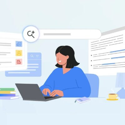 wyszukiwarka google z trybem ai