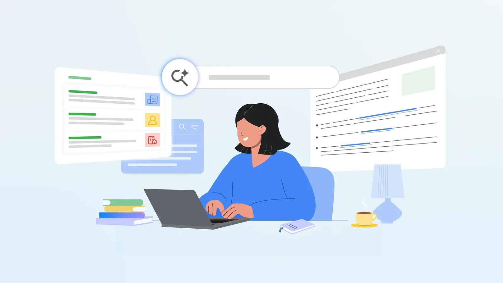 wyszukiwarka google z trybem ai