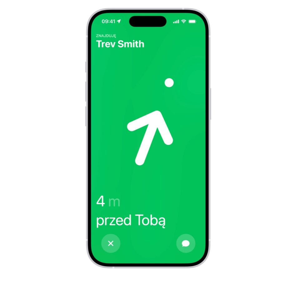 Znajdowanie dokładne na iPhonie