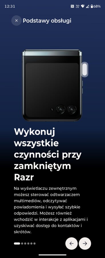 Motorola Razr 70 Ultra Zrzuty ekranu system operacyjny