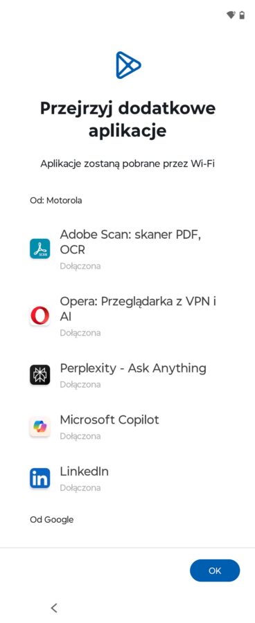 Motorola Razr 70 Ultra Zrzuty ekranu system operacyjny
