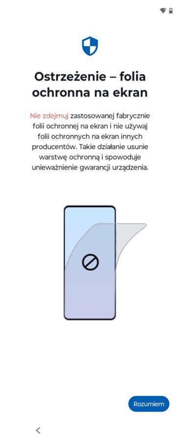 Motorola Razr 70 Ultra Zrzuty ekranu system operacyjny
