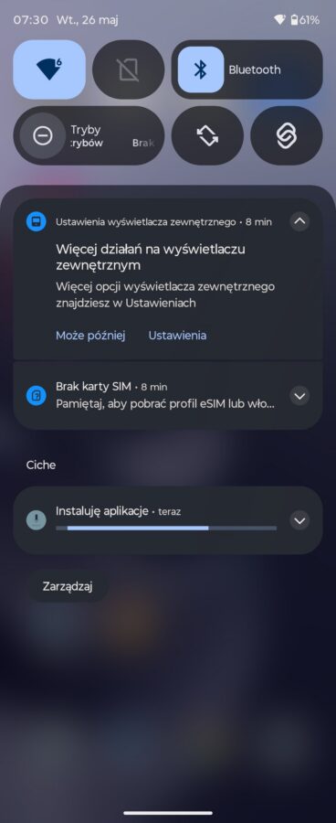 Motorola Razr 70 Ultra Zrzuty ekranu system operacyjny