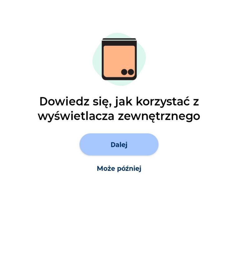 Motorola Razr 70 Ultra mały ekran system